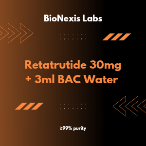 Reta30 Vial (99% purity) + 3ml BAC Water